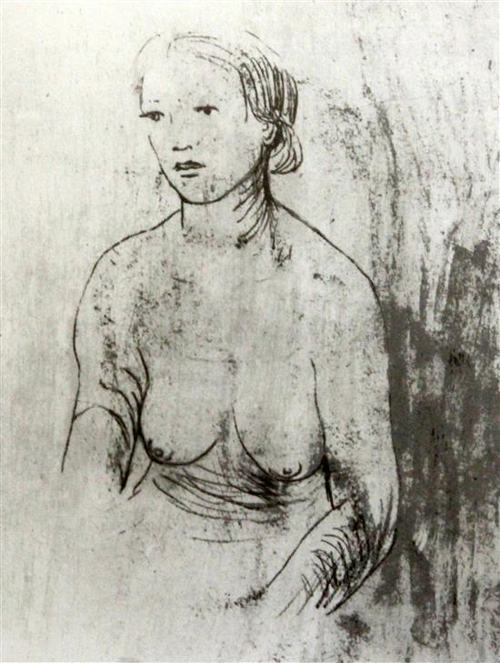 Henry Moore (1898-1986) Girl II 9 x 7.25in.